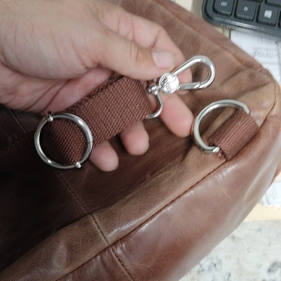 The Sak brown leather backpack/crossbody/shoulder bag. - Picture 15 of 16